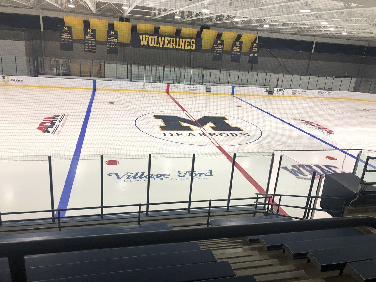  UM-Dearborn Ice Rink (Photo UM-Dearborn Athletics)  “This is a good skate to get your name on our current and future recruitment boards for The University of Michigan Dearborn Men’s Ice Hockey Team and a great opportunity to tour the campus and apartments, speak with an admissions rep, and visit our on-campus ice rink,” said Assistant Coach Gino Darin.  More Info and Registration  Check out the   UM-Dearborn Camp post   on the Hockey Camps page for  more info and registration    