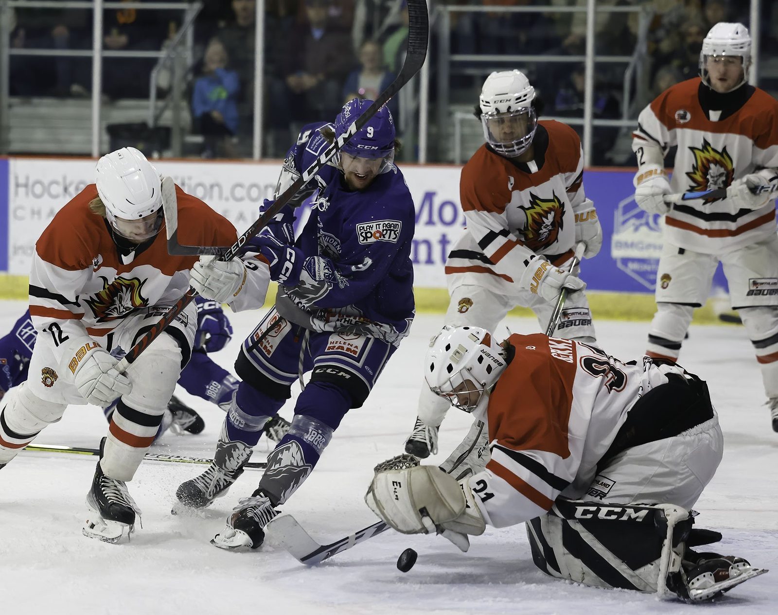 The Helena Bighorns against the Gillette Wild (Photo: Kiera Marshall)