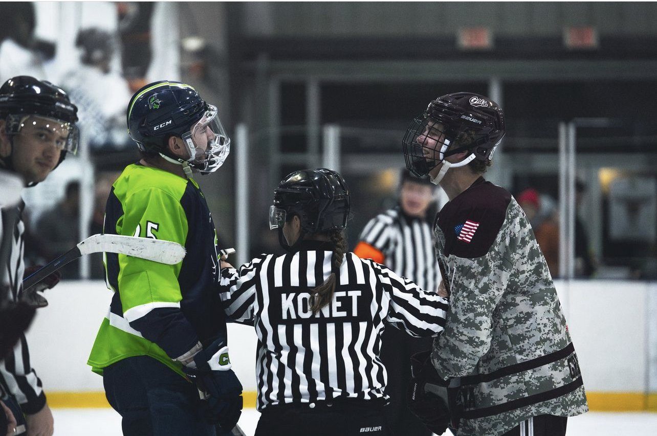  Konet working a game between the University of Montana and Providence   (Photo: mcwhal_photos) 